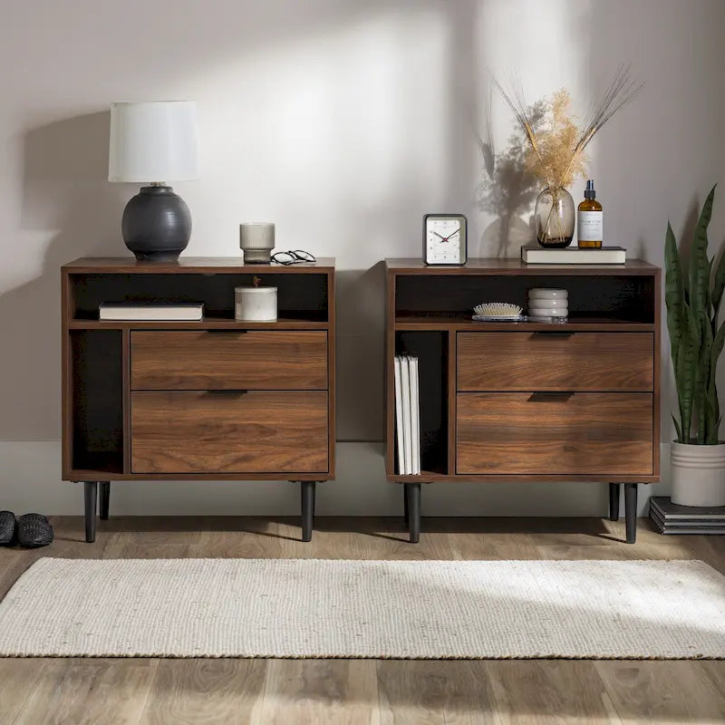 Tables de chevet modernes, lot de 2