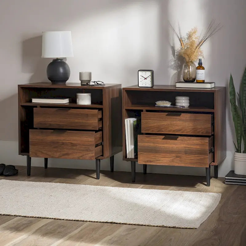 Tables de chevet modernes, lot de 2
