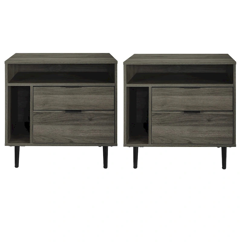 Tables de chevet modernes, lot de 2