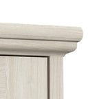 Bureau d'angle en L de style ferme avec armoires de rangement