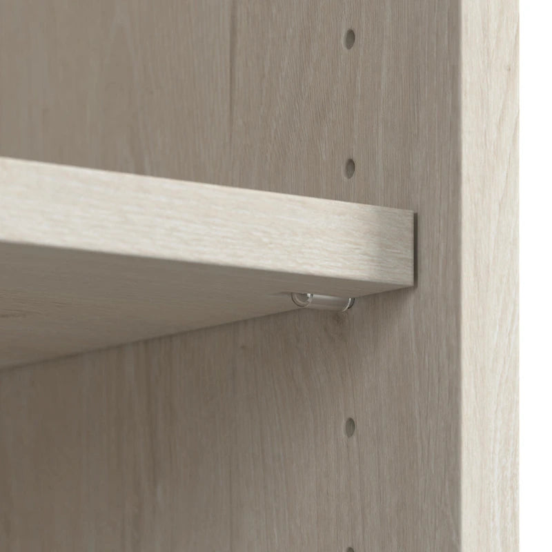 Bureau d'angle en L de style ferme avec armoires de rangement