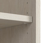 Bureau d'angle en L de style ferme avec armoires de rangement