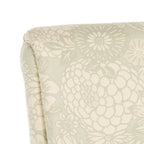 Fauteuil club gris à motif de jardin