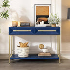 Console en bois avec 2 tiroirs pour entrée