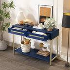 Console en bois avec 2 tiroirs pour entrée