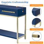 Console en bois avec 2 tiroirs pour entrée