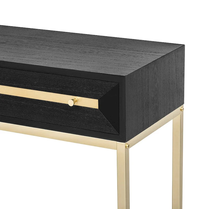 Console en bois avec 2 tiroirs pour entrée