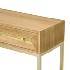 Console en bois avec 2 tiroirs pour entrée