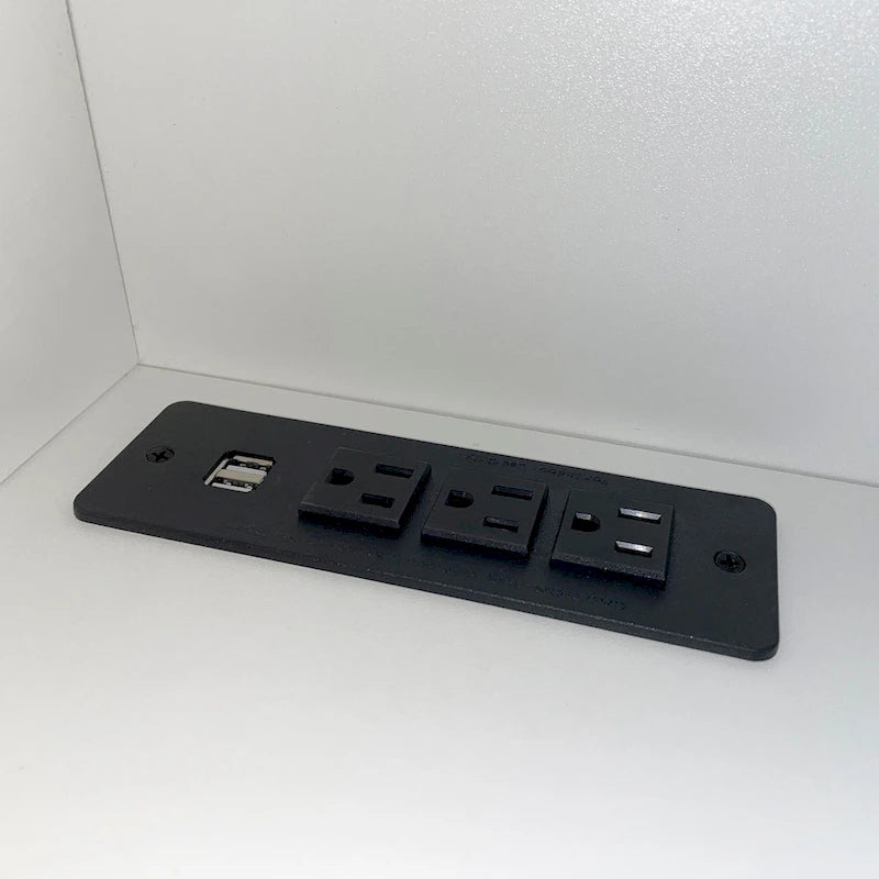 Meuble TV flottant blanc de 63 pouces avec rangement, lumières LED et prise de courant