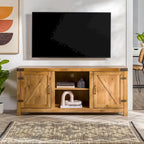 Meuble TV de 58 pouces avec porte coulissante type « porte de grange »
