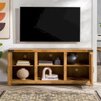 Meuble TV de 58 pouces avec porte coulissante type « porte de grange »