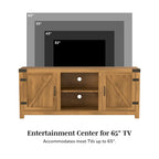 Meuble TV de 58 pouces avec porte coulissante type « porte de grange »