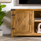 Meuble TV de 58 pouces avec porte coulissante type « porte de grange »