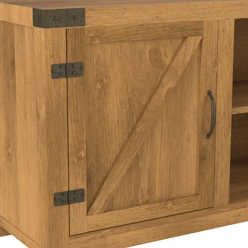 Meuble TV de 58 pouces avec porte coulissante type « porte de grange »