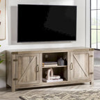 Meuble TV de 58 pouces avec porte coulissante type « porte de grange »