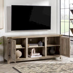 Meuble TV de 58 pouces avec porte coulissante type « porte de grange »