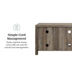 Meuble TV de 58 pouces avec porte coulissante type « porte de grange »