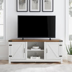 Meuble TV de 58 pouces avec porte coulissante type « porte de grange »