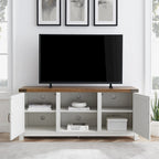 Meuble TV de 58 pouces avec porte coulissante type « porte de grange »