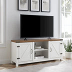 Meuble TV de 58 pouces avec porte coulissante type « porte de grange »