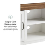 Meuble TV de 58 pouces avec porte coulissante type « porte de grange »
