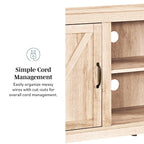 Meuble TV de 58 pouces avec porte coulissante type « porte de grange »
