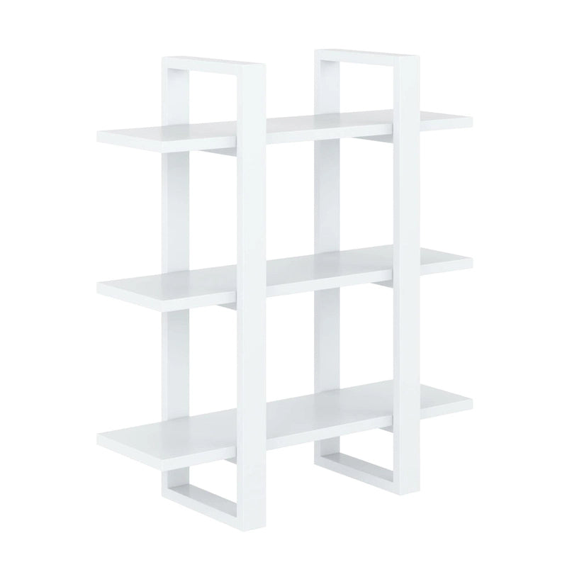 Étagères murales flottantes en bois massif à 3 niveaux