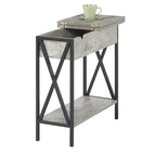 Table d'appoint relevable avec station de charge et étagère