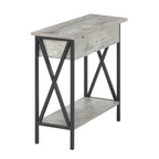 Table d'appoint relevable avec station de charge et étagère