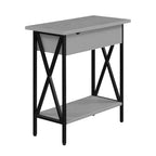 Table d'appoint relevable avec station de charge et étagère