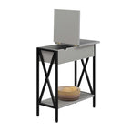 Table d'appoint relevable avec station de charge et étagère
