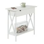 Table d'appoint relevable avec station de charge et étagère