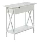 Table d'appoint relevable avec station de charge et étagère