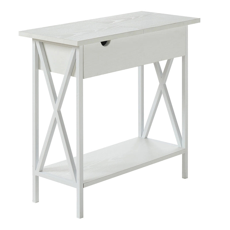 Table d'appoint relevable avec station de charge et étagère
