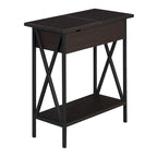 Table d'appoint relevable avec station de charge et étagère