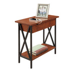 Table d'appoint relevable avec station de charge et étagère