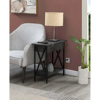 Table d'appoint relevable avec station de charge et étagère