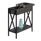 Table d'appoint relevable avec station de charge et étagère