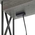 Table d'appoint relevable avec station de charge et étagère