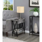 Table d'appoint relevable avec station de charge et étagère