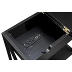 Table d'appoint relevable avec station de charge et étagère