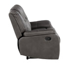 Causeuse inclinable manuelle en similicuir