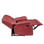 Causeuse inclinable manuelle en similicuir
