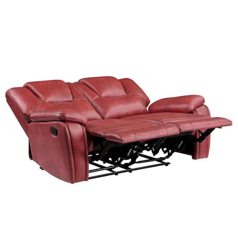 Causeuse inclinable manuelle en similicuir