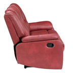 Causeuse inclinable manuelle en similicuir