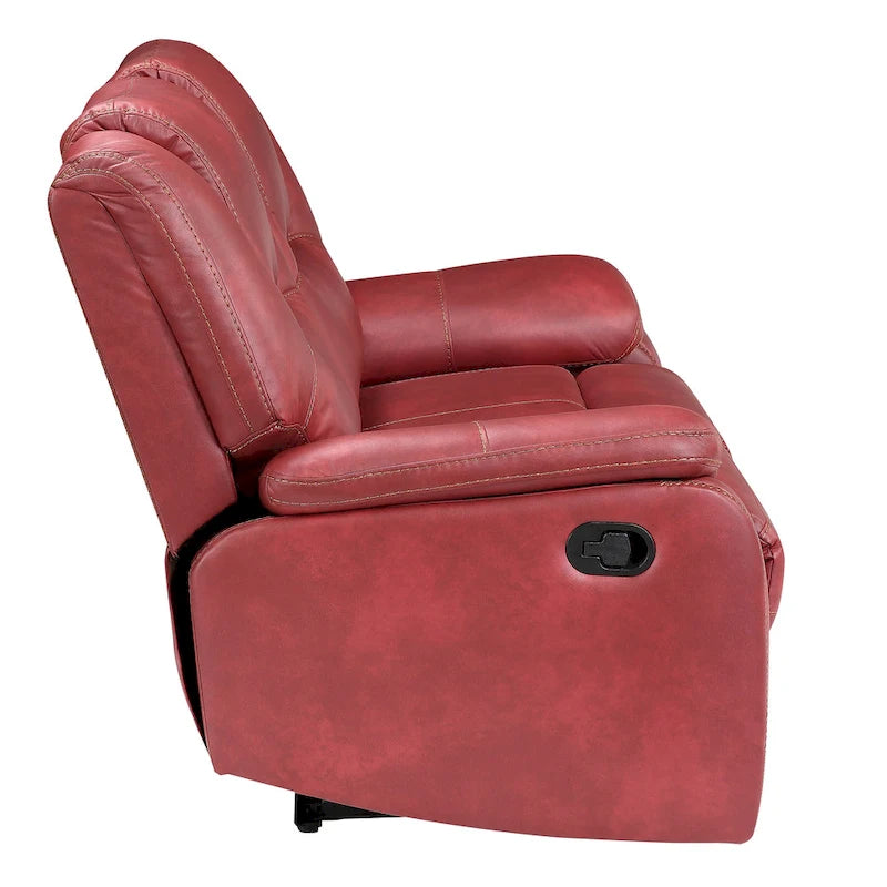 Causeuse inclinable manuelle en similicuir