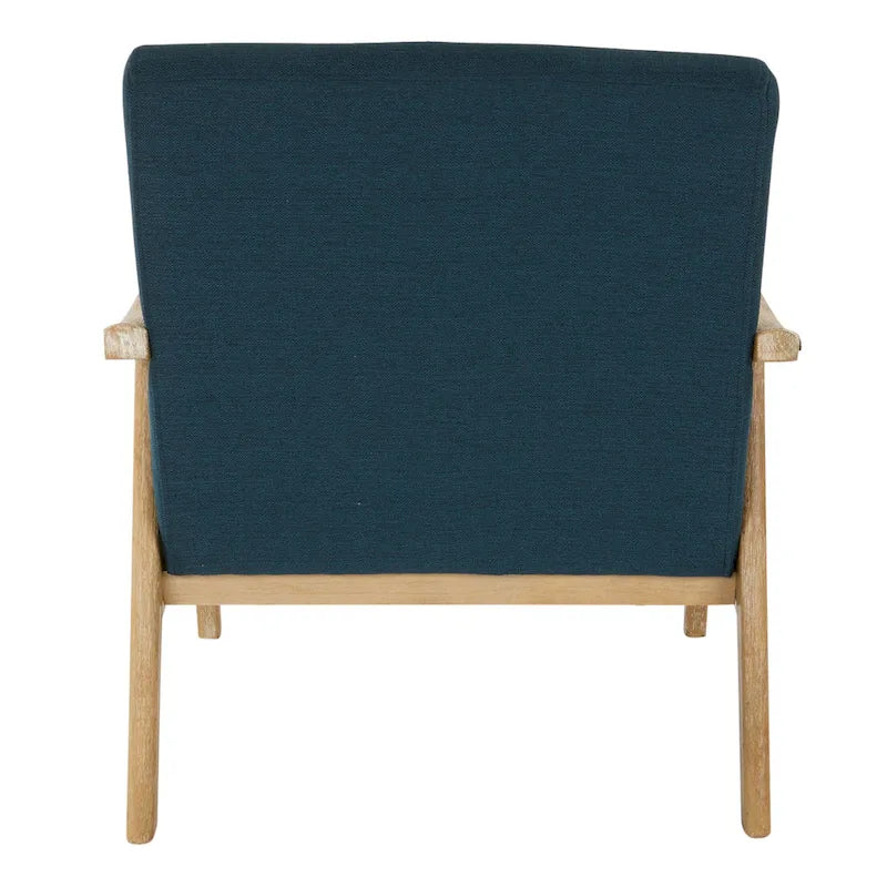 Fauteuil rembourré en tissu de style Mid-Century
