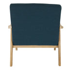 Fauteuil rembourré en tissu de style Mid-Century