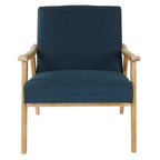 Fauteuil rembourré en tissu de style Mid-Century