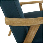 Fauteuil rembourré en tissu de style Mid-Century